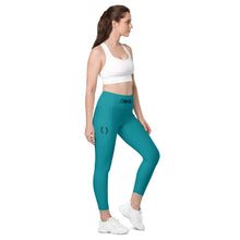 Load image into Gallery viewer, Eastern Blue Leggings w/ Pockets