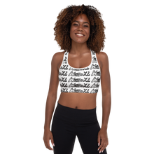 Load image into Gallery viewer, Multi Logo Padded Sports Bra