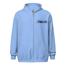 Load image into Gallery viewer, Black Logo Zip-Up Hoodie