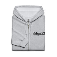 Load image into Gallery viewer, Black Logo Zip-Up Hoodie
