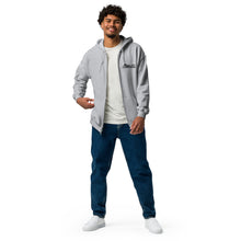 Load image into Gallery viewer, Black Logo Zip-Up Hoodie