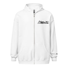 Load image into Gallery viewer, Black Logo Zip-Up Hoodie
