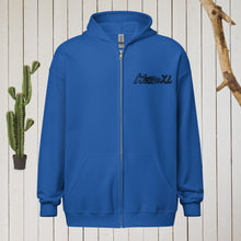 Load image into Gallery viewer, Black Logo Zip-Up Hoodie