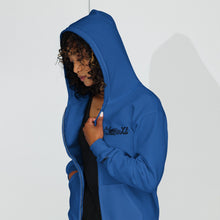 Load image into Gallery viewer, Black Logo Zip-Up Hoodie