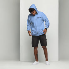 Load image into Gallery viewer, Black Logo Zip-Up Hoodie